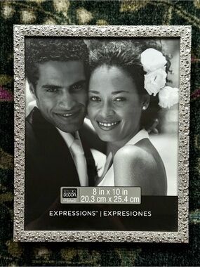 Michaels Silver Decorative Beaded Picture Frame